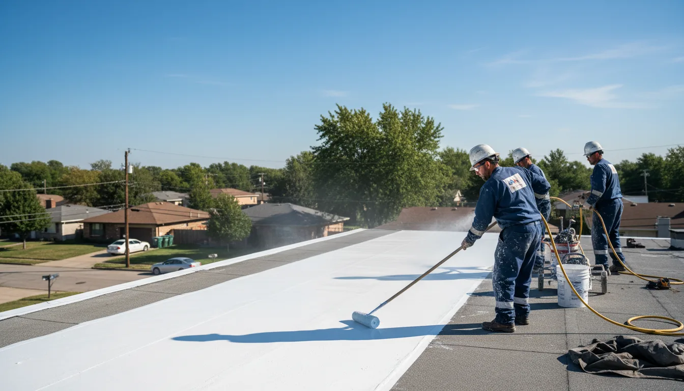 Commercial roof coating in Oriental, NC near me